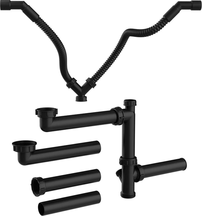 Zestaw odpływowy do podłączenia dwóch komór