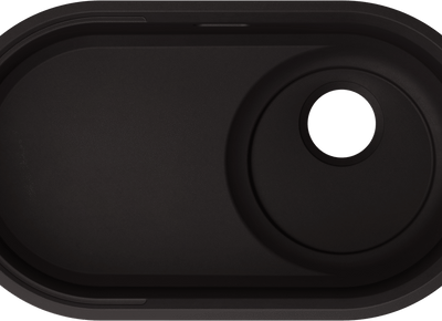 Zlewozmywak BLANCO OOVALON 700-U Velgranit mystic black, bez armatury