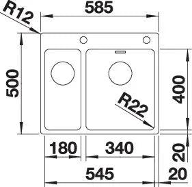Zlewozmywak BLANCO ANDANO 340/180-IF/A