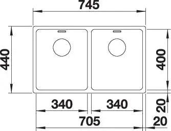 Zlewozmywak BLANCO ANDANO 340/340-U