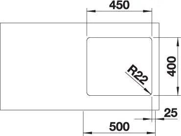 Zlewozmywak BLANCO ANDANO 450-U