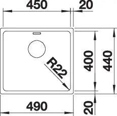 Zlewozmywak BLANCO ANDANO 450-U