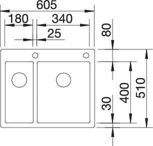 Zlewozmywak BLANCO CLARON 340/180-IF/A