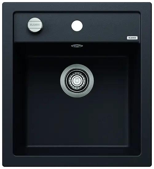 Zlewozmywak Blanco Dalago 45 Czarny z korkiem automatycznym
