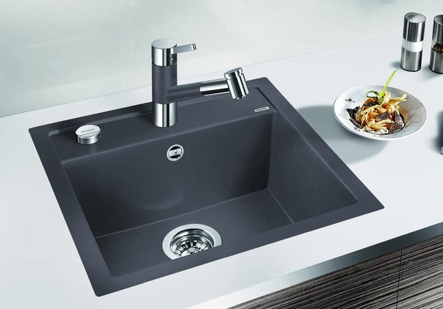 Zlewozmywak Blanco Dalago 5-F Delikatny biały z korkiem automatycznym