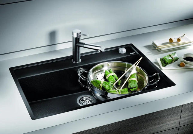 Zlewozmywak Blanco Dalago 8 Czarny z korkiem automatycznym