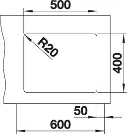 Zlewozmywak BLANCO Etagon 500-U Bez armatury Biały