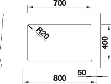 Zlewozmywak Blanco Etagon 700-U For Coloured Components Tartufo