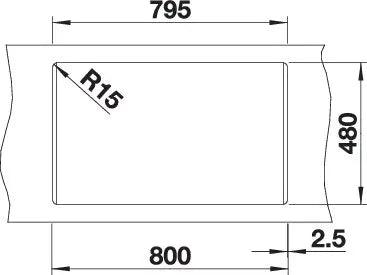 Zlewozmywak Blanco Naya 8 Wulkaniczny szary