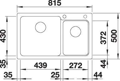 Zlewozmywak Blanco Naya 8 Wulkaniczny szary