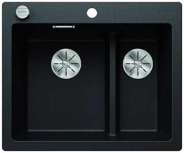 Zlewozmywak Blanco Pleon 6 Split Antracyt z korkiem automatycznym