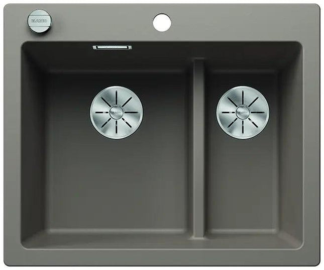 Zlewozmywak Blanco Pleon 6 Split Tartufo z korkiem automatycznym