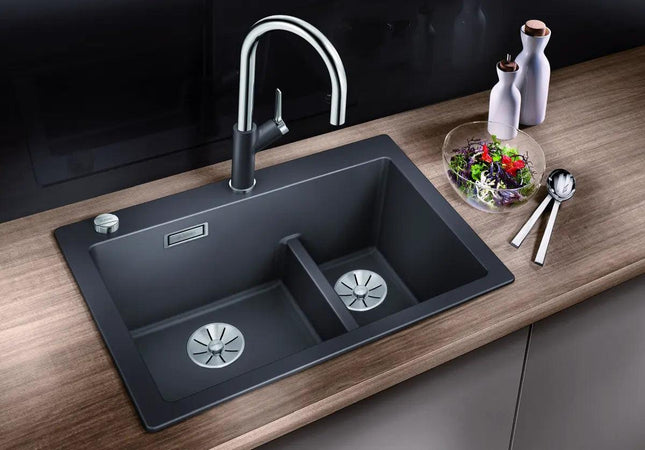 Zlewozmywak Blanco Pleon 6 Split Kawowy z korkiem automatycznym