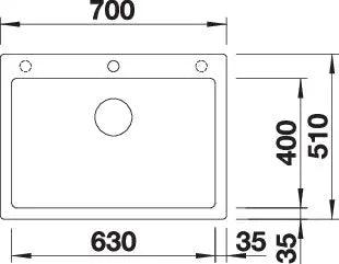 Zlewozmywak Blanco Pleon 8 For Coloured Components Szarość skały