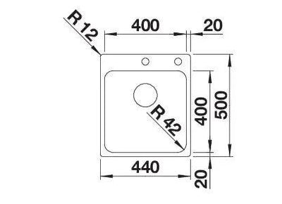 Zlewozmywak BLANCO SOLIS 400-IF/A