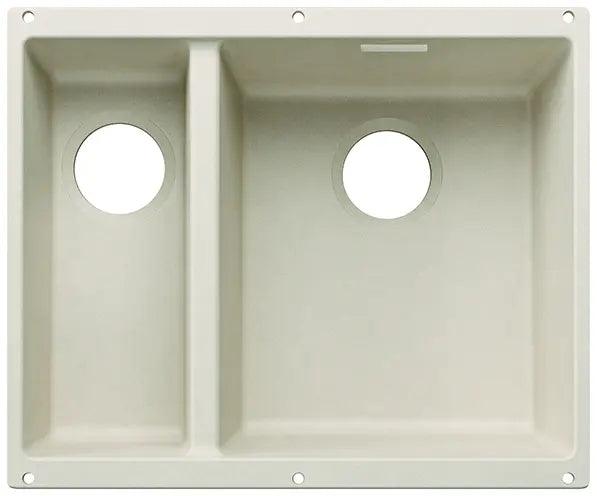 Zlewozmywak Blanco Subline 340/160-U For Coloured Components Delikatny biały
