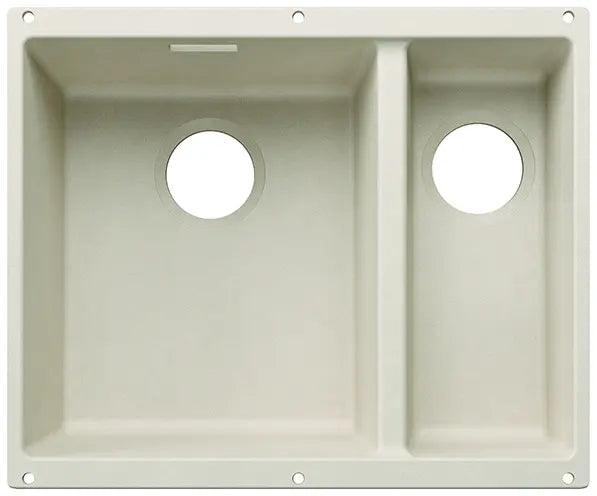 Zlewozmywak Blanco Subline 340/160-U For Coloured Components Delikatny biały