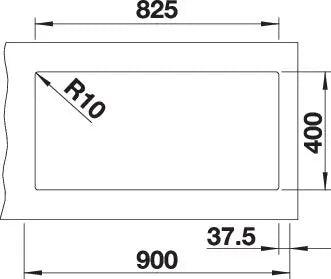 Zlewozmywak Blanco Subline 480/320-U Czarny
