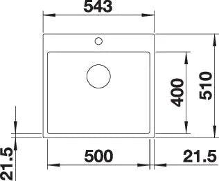 Zlewozmywak Blanco Subline 500-If/A Steelframe Biały