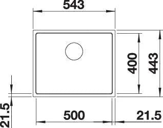 Zlewozmywak Blanco Subline 500-If Steelframe Czarny