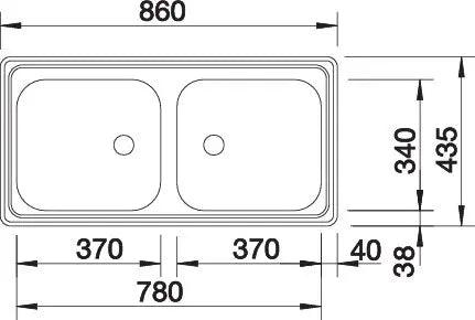 Zlewozmywak BLANCO TOP EZ 8 x 4
