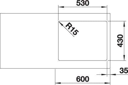 Zlewozmywak BLANCO ZEROX 500-IF DarkSteel