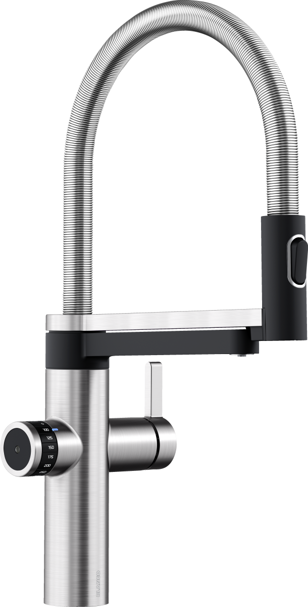 Bateria kuchenne BLANCO EVOL-S Pro drink.filter powłoka PVD Steel