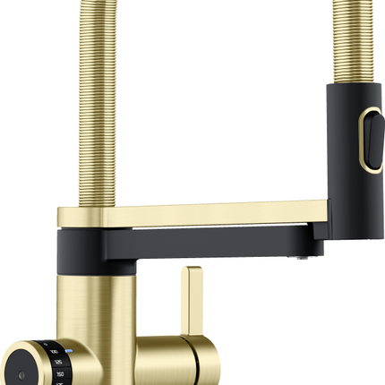 Bateria kuchenne BLANCO EVOL-S Pro drink.filter satin gold