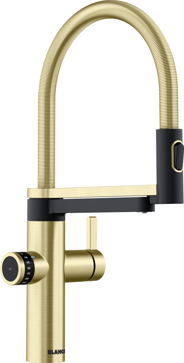 Bateria kuchenne BLANCO EVOL-S Pro drink.filter satin gold