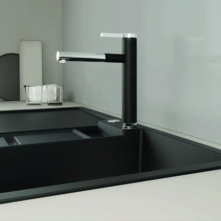 Bateria Kuchenna Blanco Linee-S Czarny/Chrom - aranżacja