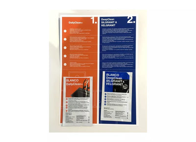 Próbka zestaw do czyszczenia Silgranitu (DailyClean+ 1x30 ml, DeepClean 1x30 ml)