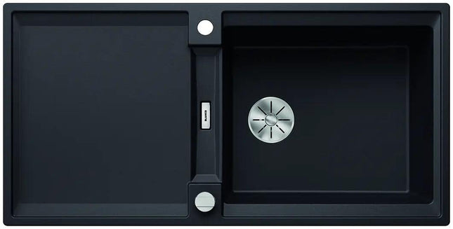 Zlewozmywak Blanco Adira Xl 6 S-F Czarny z korkiem automatycznym