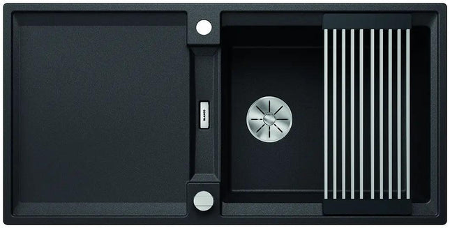 Zlewozmywak Blanco Adira Xl 6 S-F Antracyt z korkiem automatycznym