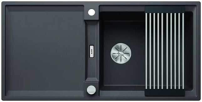 Zlewozmywak Blanco Adira Xl 6 S-F Szarość skały z korkiem automatycznym