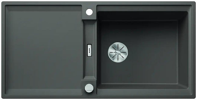 Zlewozmywak Blanco Adira Xl 6 S-F Wulkaniczny szary z korkiem automatycznym