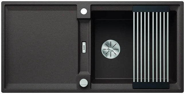 Zlewozmywak Blanco Adira Xl 6 S-F Kawowy z korkiem automatycznym