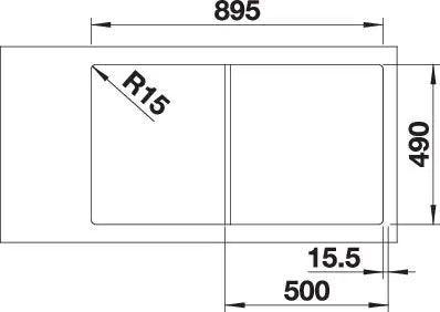 Zlewozmywak Blanco Axia Iii 5 S Delikatny biały z korkiem automatycznym