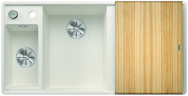 Zlewozmywak Blanco Axia Iii 6 S-F Biały z korkiem automatycznym