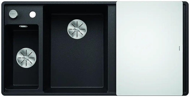 Zlewozmywak Blanco Axia Iii 6 S-F Antracyt z korkiem automatycznym