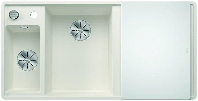 Zlewozmywak Blanco Axia Iii 6 S-F Biały z korkiem automatycznym