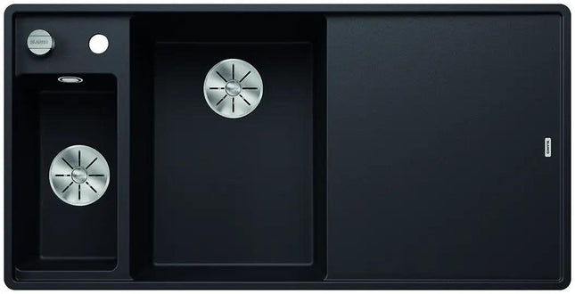 Zlewozmywak Blanco Axia Iii 6 S-F Czarny z korkiem automatycznym