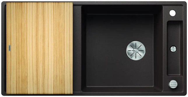 Zlewozmywak Blanco Axia Iii Xl 6 S Kawowy z korkiem automatycznym