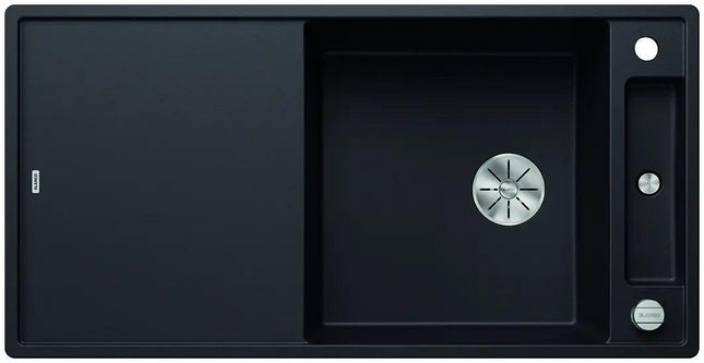Zlewozmywak Blanco Axia Iii Xl 6 S Czarny z korkiem automatycznym