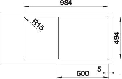 Zlewozmywak Blanco Collectis 6 S Kawowy z korkiem automatycznym