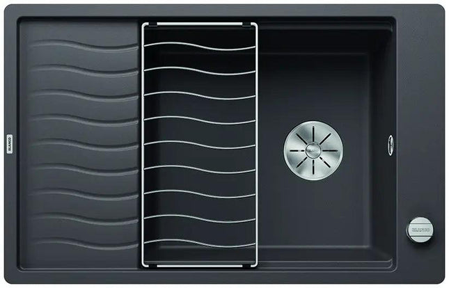 Zlewozmywak Blanco Elon Xl 6 S-F Szarość skały z korkiem automatycznym