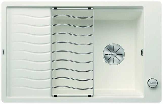 Zlewozmywak Blanco Elon Xl 6 S-F Biały z korkiem automatycznym