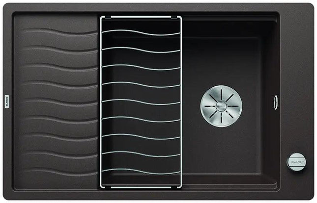 Zlewozmywak Blanco Elon Xl 6 S-F Kawowy z korkiem automatycznym