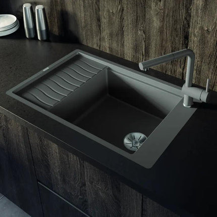 Zlewozmywak Blanco Elon Xl 6 S-F Kawowy z korkiem automatycznym