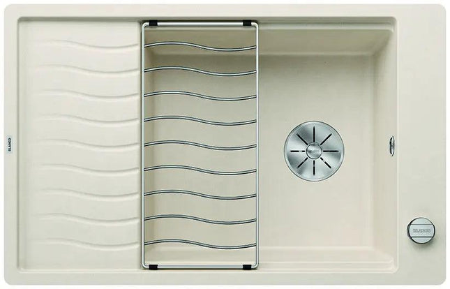 Zlewozmywak Blanco Elon Xl 6 S-F Delikatny biały z korkiem automatycznym