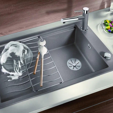 Zlewozmywak Blanco Elon Xl 8 S Biały z korkiem automatycznym